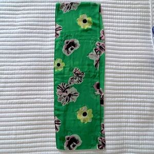 J. Crew Green Floral Scarf